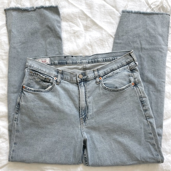 GAP Mid Rise Organic Cotton '90s Loose Jeans with Washwell Size 12 R - Picture 7 of 15